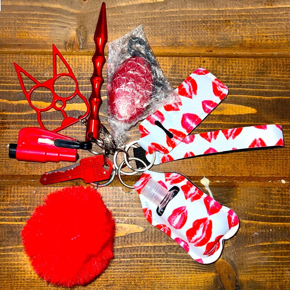 Self-defense, 10 pieces keychain